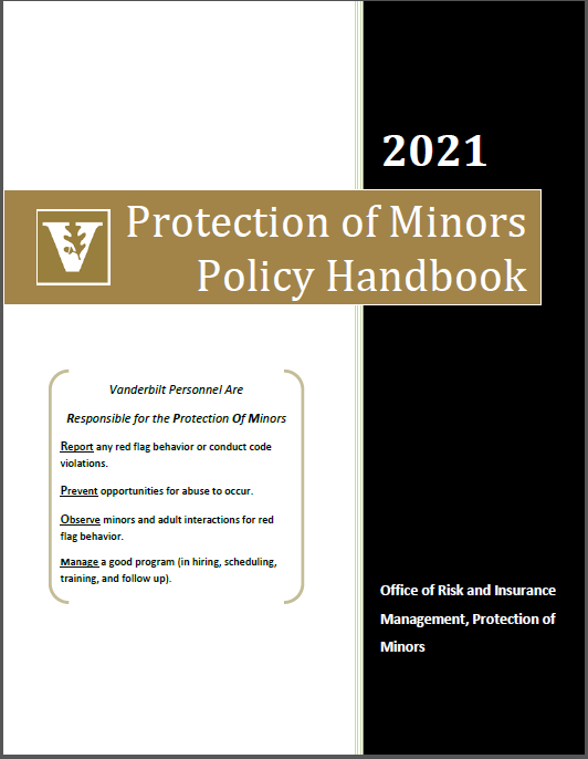 2021 Protection of Minors Policy Handbook
