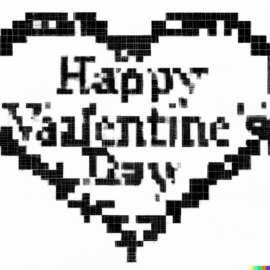 valentines day ascii art for facebook