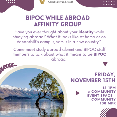 BIPOC While Abroad Affinity Group