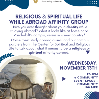 Religious and Spiritual Life While Abroad Affinity Group