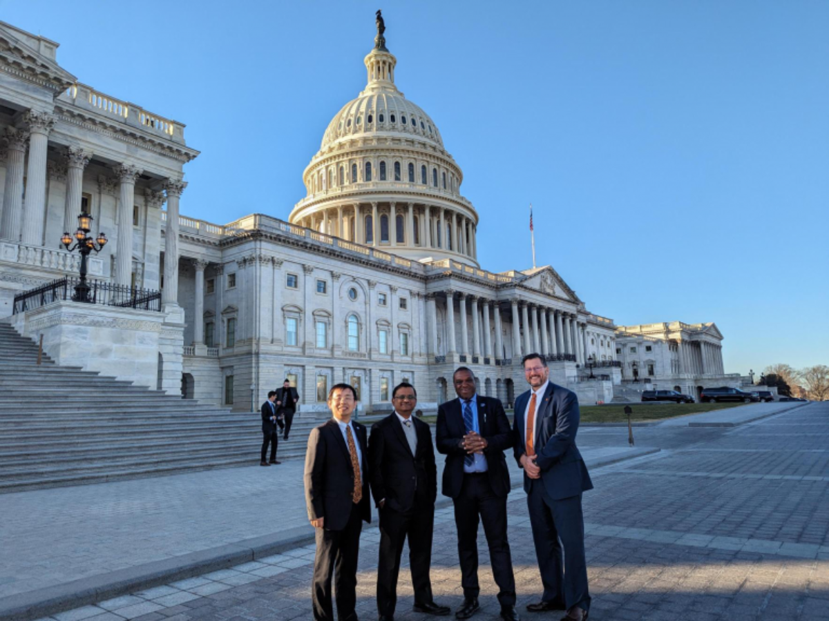 Dean Roy with his counterparts at other TN universities stand in front of the Capitol