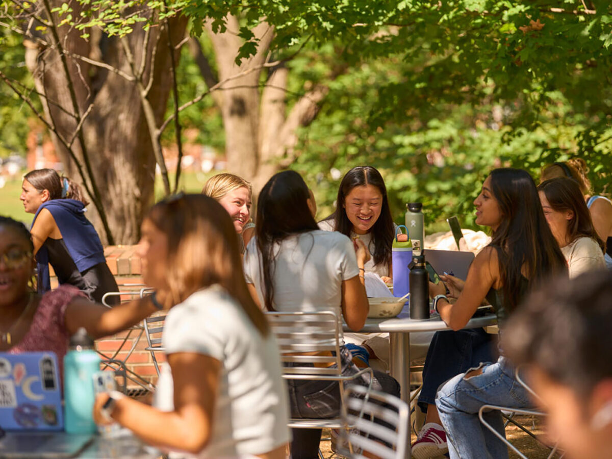 Students on campus