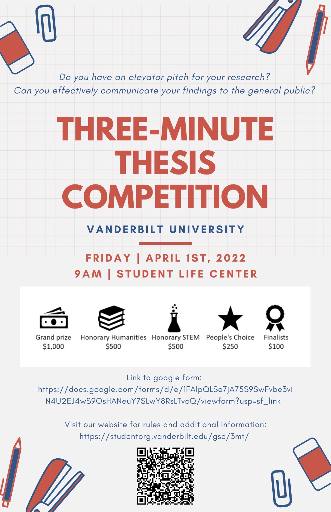 Three-minute Thesis (3mt) Workshop Friday 2 4 1:00-2:00 (online) 